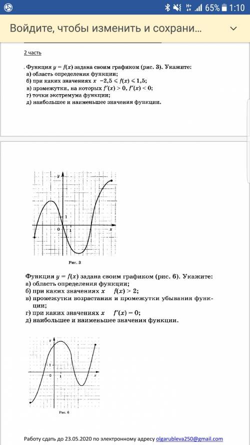 Функция y=f(x) задана своим графиком(рис.3) Укажите: