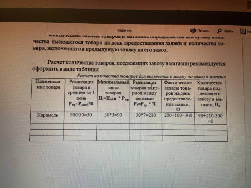 Задание по организации торговли(может кто Площадь торгового зала магазина «Мини-маркет» со