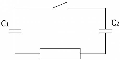 В цепи, показанной на рисунке 1, ёмкости конденсаторов равны C1=1,36 пФ и C2=2,36 пФ. Конденсатор ё
