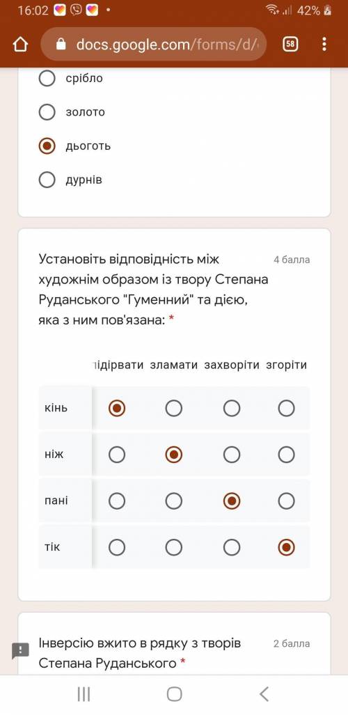 Установіть відповідність між художнім образом із твору Степана Руданського