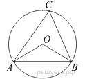 Треугольник ABC вписан в окружность с центром в точке O. Найдите градусную меру угла C треугольника