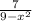 \frac{7}{9- x^2}