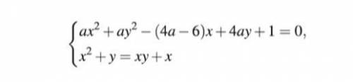 Найдите все значения a при каждом из которых система уравнений имеет ровно 4 различных решения
