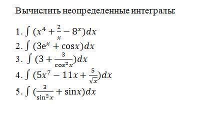 Тема: Первообразная функция. Неопределенный интеграл Подробно решить. Если воз