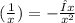 (\frac{1}{x} )=-\frac{Δx}{x^{2} }