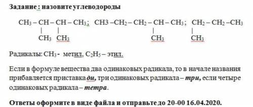 Назовите углеводороды