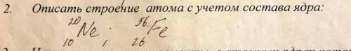 Описать строение атома с учетом состава ядра. расписать текстом