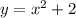 y = x {}^{2} + 2