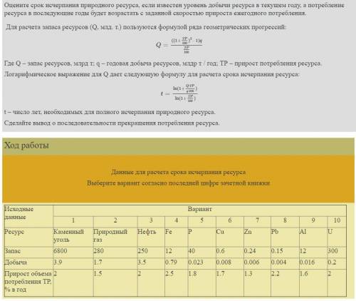 решить экологию 4 вариант