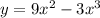 y=9x^{2}-3x^{3}