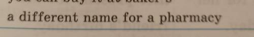 Другое название для аптеки скажите Перевод надписи другое название для аптеки​