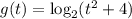 g(t)=\log_2(t^2+4)