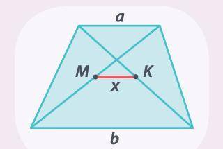 две прямые проходящие через концы меньшего основания трапеции параллельно ее боковым сторонам, перес
