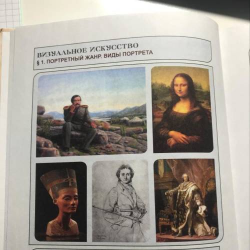 1. Рассмотрите репродукции картин. Что их объединяет? 2. Чем портреты отличаются друг от друга? 3. К