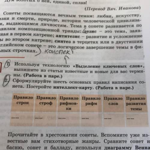 Сформулируйте шесть основных правил написания сонета. Задание 2 это. Это очень