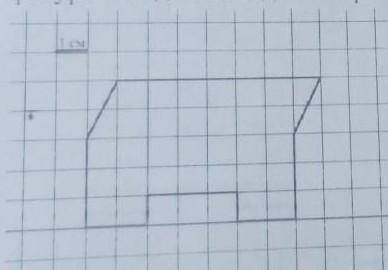 на клеточном поле со стороной квадратной клетки 1 см фигура найди площадь этой фигуры ответ дай в кв