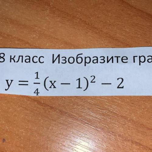 8 класс Изобразите график функции и укажите ее свойства, решите дискриминантом