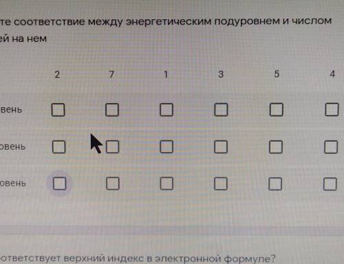 Установите соответствие между энергетическим подуровне и числом орбиталей на нем р-подуровеньd- поду