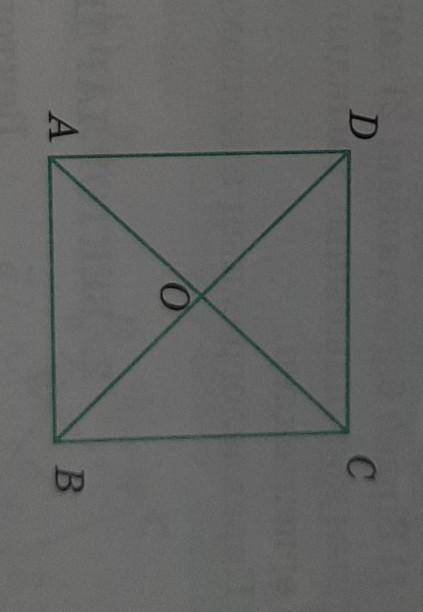 Диагонали квадрата единицы ABCD на рисунок -19 пересекаются под прямым углом. 1) AC; 2)BO; 3)DB; Най