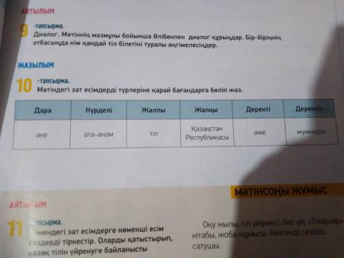 это легко, просто я тупая, там надо найти из текста слова дара, күрделі и т.д. 10 тапсырма только сд