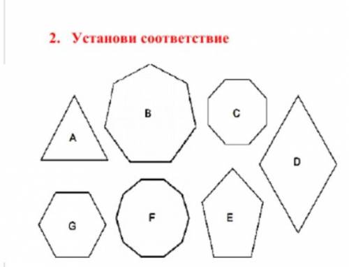 Установи соответствие