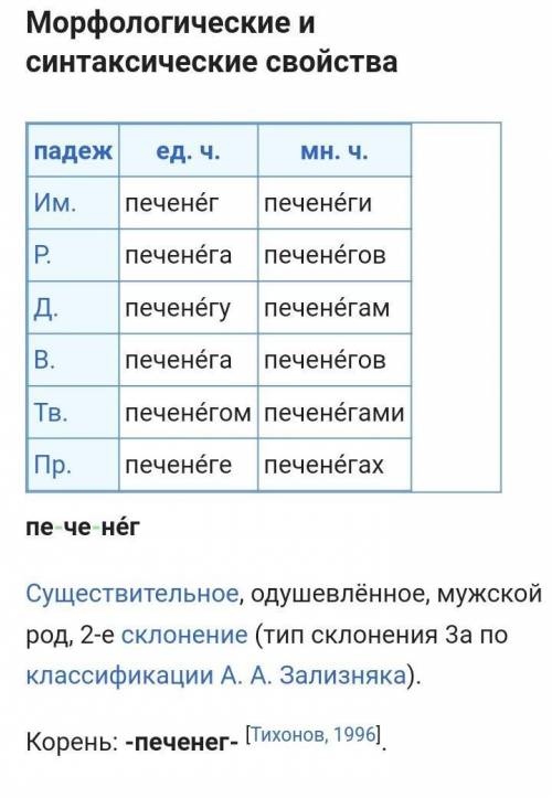 От какого слова произошло слово печенеги?​