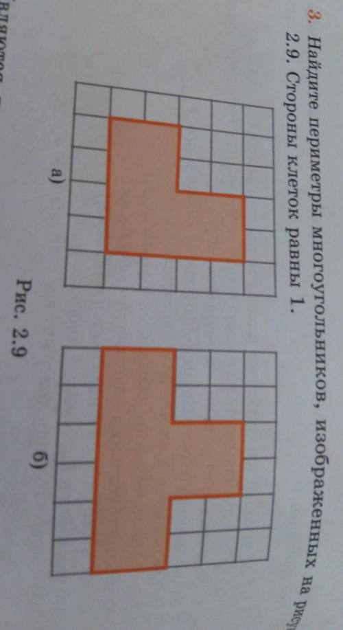 Найдите приметры мноугольников изображенных на рисунке стороны клеток​