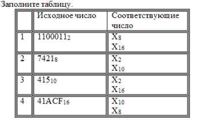 Заполните таблицу. За не правильные ответы, кидаю жалобу.