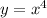 y= x^4