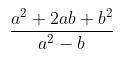 Сократить дробь a³+2a²b+ab²/a³-ab