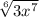 \sqrt[6]{3x^7}