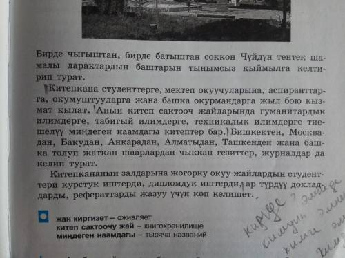 Это оочень осталось максимум 15 минут:< Надо переписать только предложения где есть Бир өңчөй тол