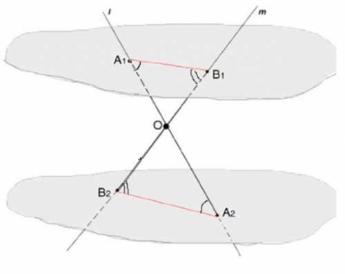 Даны параллельные плоскости и . Через точки А и В плоскости проведены параллельные прямые, пересекаю