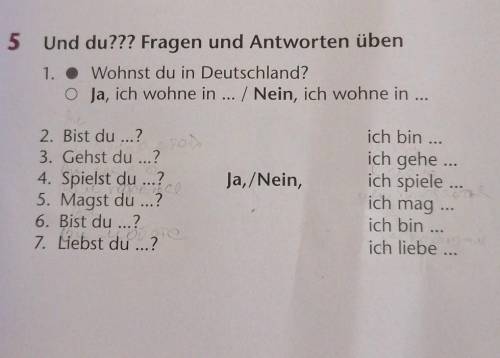 Und du? Fragen und Antworten üben ​