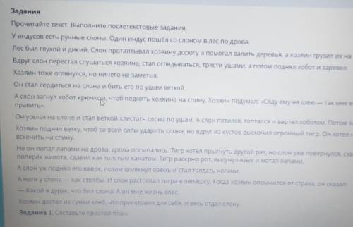 2. Напишите подробное изложение прочитанного текста, опираясь на составленный план.​