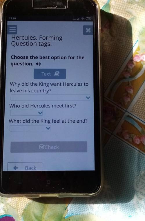 Choose the best option for the question. )Text =Why did the King want Hercules toleave his country?W