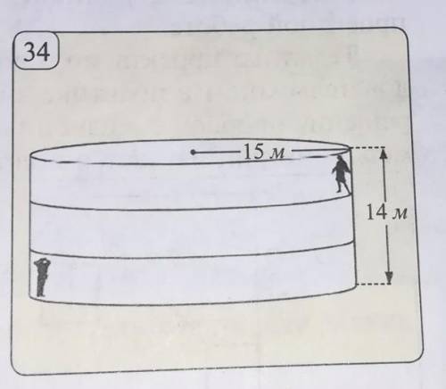 ОТ На рис.34 изображен Шекспировский театр Глобус в Лондоне. Определите расстояние от актера, нахо