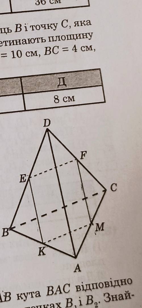 Точки M, N, F, K — середини ребер AB, АC і CD тетраедра, всі ребра якого рівні. Знайдіть довжину реб