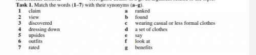 ДАЮ 70Б match the words with their synonyms