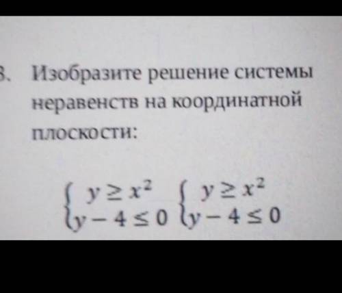 Изобразите решение системы неравенств на координатнойПЛОСКОСТИ:​ ​​