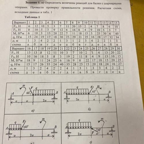 решите 4 вариант. Техническая механика .