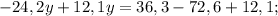 -24,2y+12,1y=36,3-72,6+12,1;