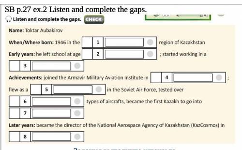 Listen and complete the gaps.​