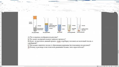 На рисунке изображено исследование некоторого химического процесса. Внимательно рассмотрите рисунок