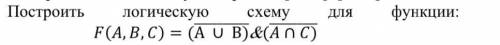 построить логическую схему для функции
