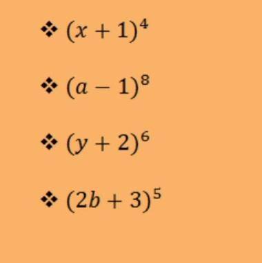 Очень Разложение бинома.Не указывайте что можно решить в Mathway. ​