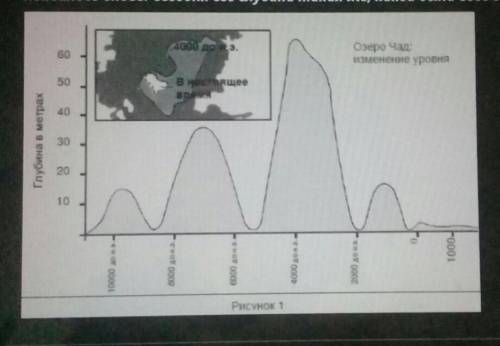 ТЕКСТ ЗАДАНИЯ Прочитай информацию об озере Чад.а) Какова глубина озера в настоящее время?b) Какой пр