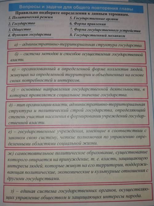 Правильно подберите определения к данным терминам. ​