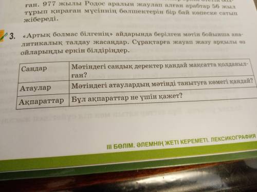 3-тапсырма (47 бет) орында қазақ тілі 6 класс