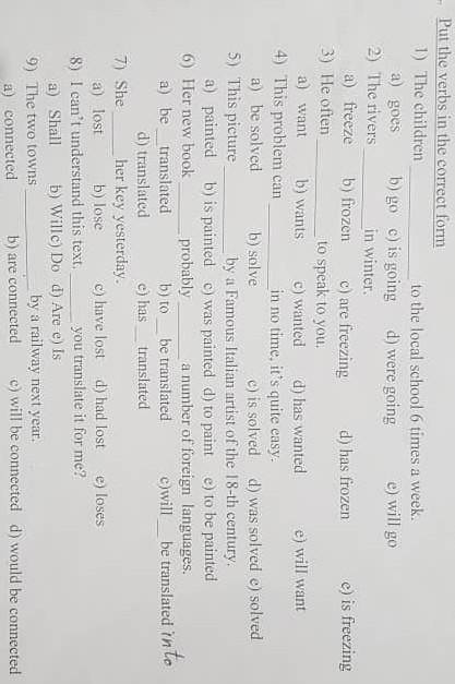 Test help please 10)We couldn't make back a) him to come b) him come c) he come d) he to come ​